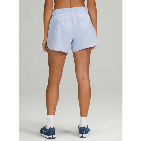 Lululemon Track That Mid-Rise Lined Short 5" Blue Linen Size 6 W7ATBS - Picture 1 of 6